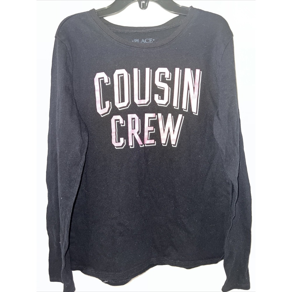 Childrens Place Shirt Youth Large Black Long Sleeve T Shirt